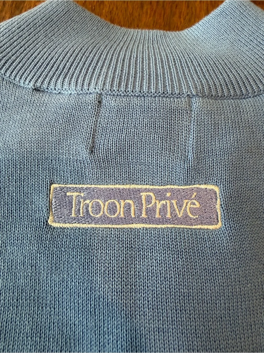 Greg Norman Brynwood Country Club Lined 1/4 Zip Golf Sweater Vest Blue Men's L